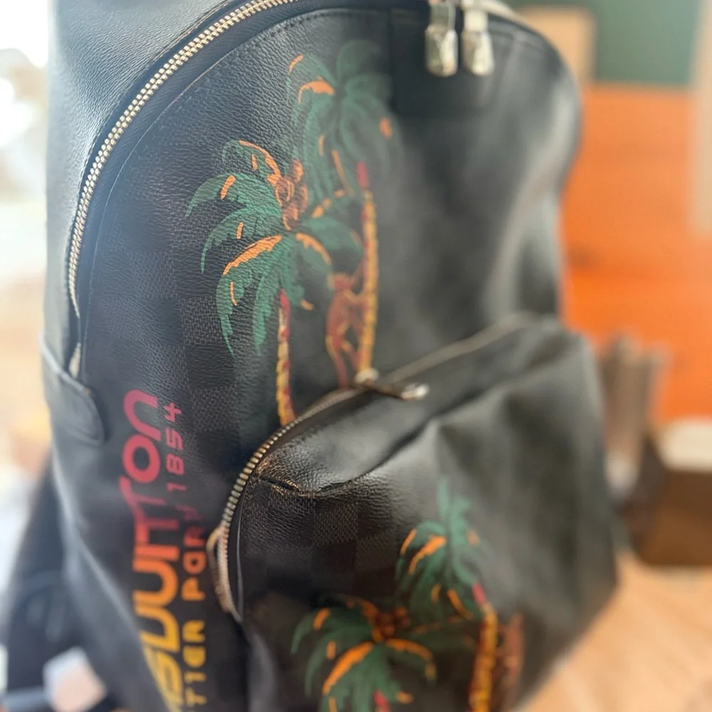 Louis Vuitton Damien Cobalt Blue (Jungle) District 
Backpack - Picture 2 of 6